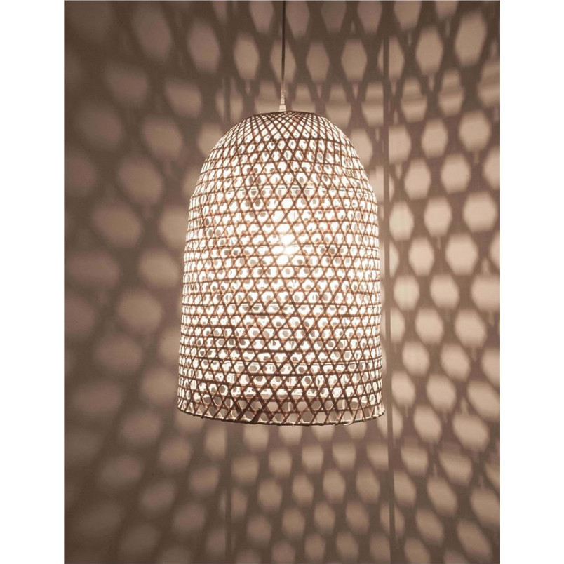 Lampa rattanowa wisząca boho Penida - Decolab24