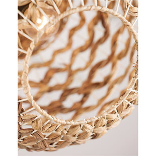 Lampa rattanowa wisząca kula Denpasar | Decolab24