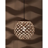 Lampa rattanowa wisząca kula Denpasar 40cm | Decolab24