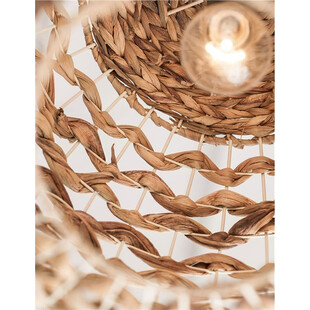 Lampa rattanowa wisząca kula Denpasar 40cm | Decolab24