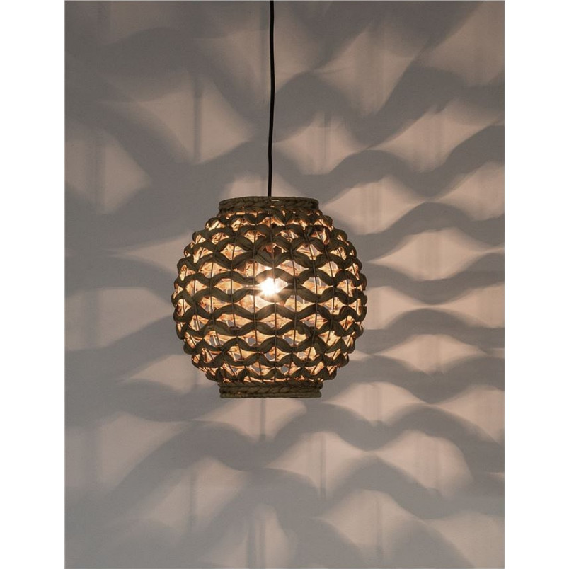 Lampa rattanowa wisząca kula Denpasar 30cm | Decolab24