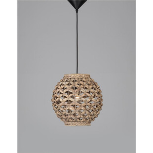 Lampa rattanowa wisząca kula Denpasar 30cm | Decolab24