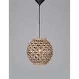 Lampa rattanowa wisząca kula Denpasar 30cm | Decolab24