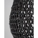 Lampa rattanowa wisząca Lombok czarna | Decolab24