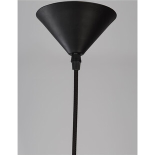 Lampa rattanowa wisząca Lombok czarna | Decolab24