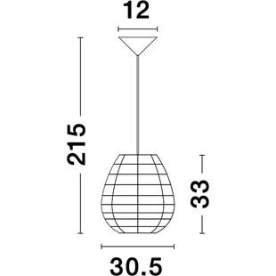 Lampa rattanowa wisząca Lombok czarna | Decolab24
