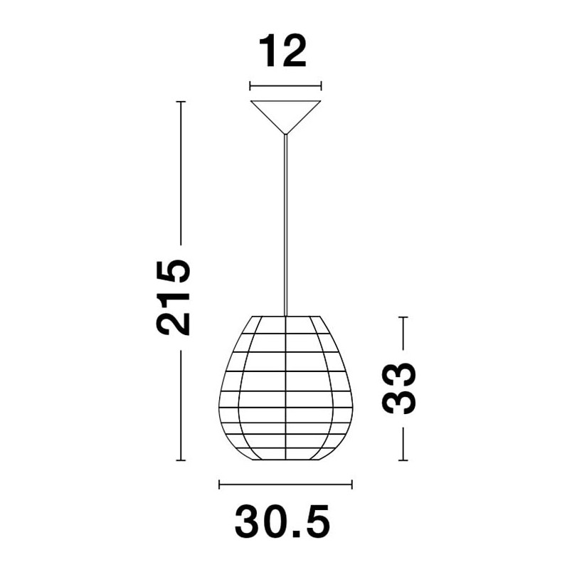 Lampa rattanowa wisząca Lombok czarna | Decolab24