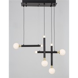 Lampa wisząca LED Reya: Szklane kule, nowoczesny design
