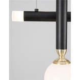 Lampa wisząca LED Reya: Szklane kule, nowoczesny design