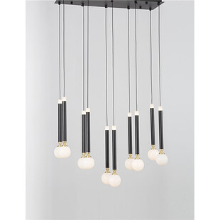 Lampa wisząca Reya LED - czarno-białe kule | Decolab24