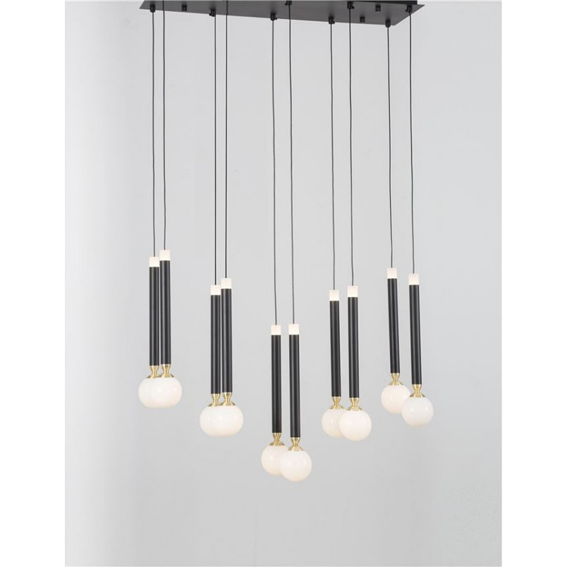 Lampa wisząca Reya LED - czarno-białe kule | Decolab24