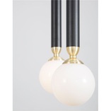 Lampa wisząca Reya LED - czarno-białe kule | Decolab24