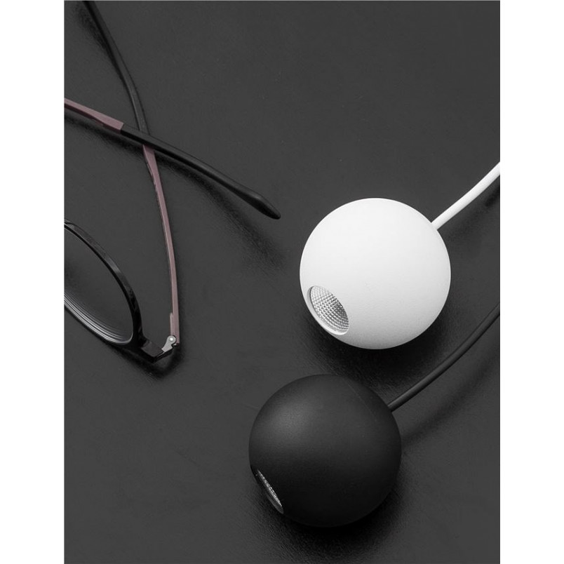 Lampa wisząca kula Besar czarna LED - Decolab24