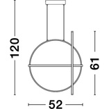 Lampa wisząca Gallo Round LED | Nowoczesny design, 52cm