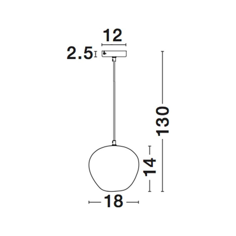 Lampa Wisząca Loft Tamigo | Szklana, Czarna | Decolab24