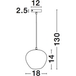 Lampa Wisząca Loft Tamigo | Szklana, Czarna | Decolab24
