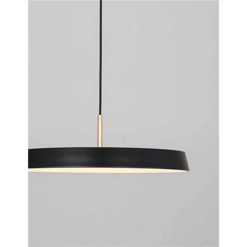 Lampa wisząca LED Alto: Designerski czarny styl | Decolab24