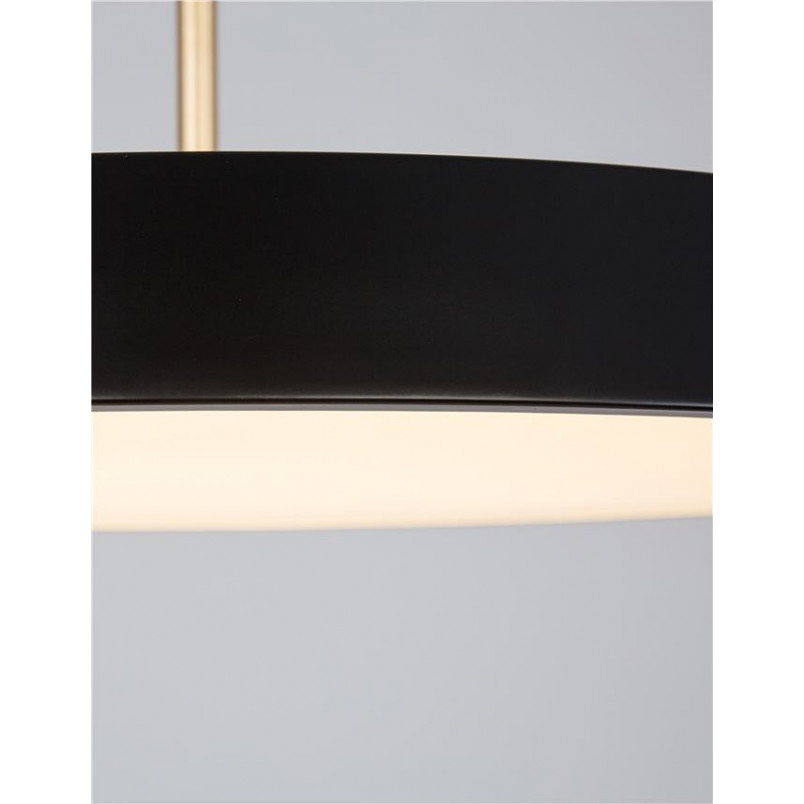 Lampa wisząca LED Alto: Designerski czarny styl | Decolab24