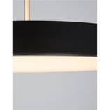 Lampa wisząca LED Alto: Designerski czarny styl | Decolab24