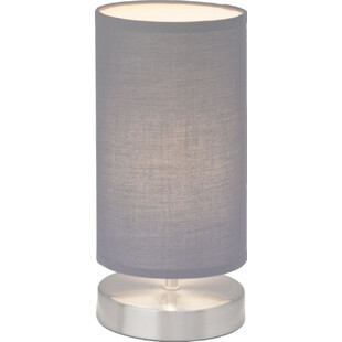 Lampa stołowa Brilliant Clarie - Szara, E14 | Kup online