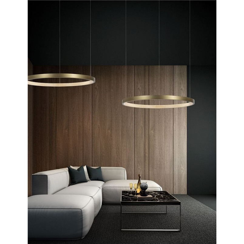 Lampa Wisząca Glamour Redo LED Mosiężna | Decolab24