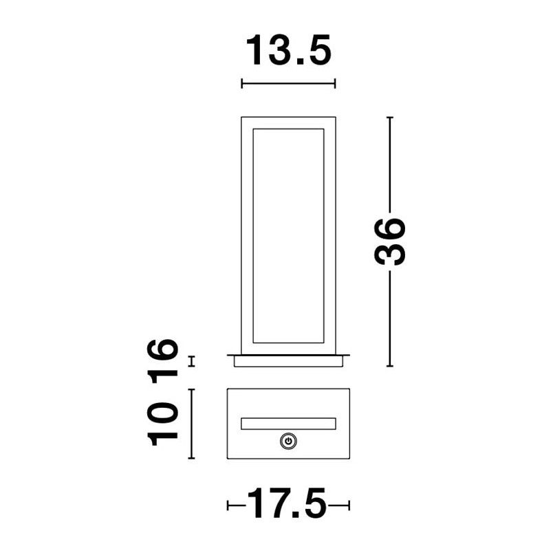 Lampa stołowa LED minimalistyczna Frame | Decolab24