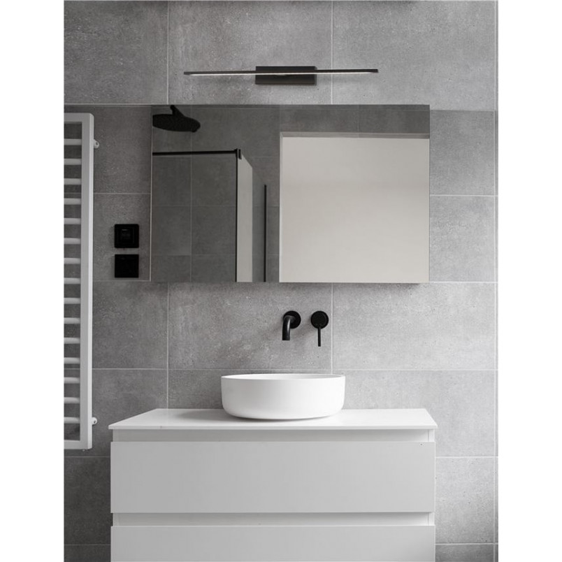 Kinkiet łazienkowy LED Cleos 62cm czarny | Decolab24