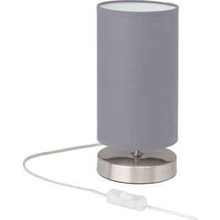 Lampa stołowa Brilliant Clarie - Szara, E14 | Kup online