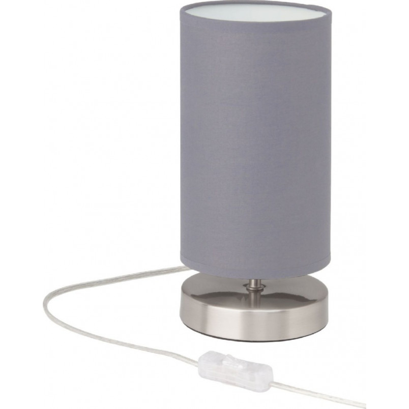 Lampa stołowa Brilliant Clarie - Szara, E14 | Kup online