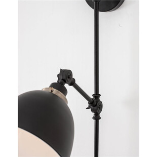 Kinkiet industrialny Petto | Loftowy design, czarno-mosiężny