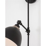 Kinkiet industrialny Petto | Loftowy design, czarno-mosiężny
