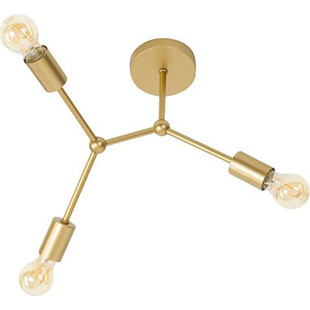 Lampa sufitowa glamour Stella III mosiężna