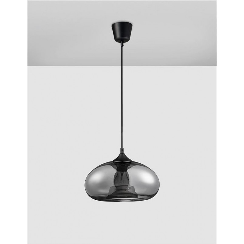 Lampa wisząca Zandor - nowoczesny design, szkło i chrom | Decolab24
