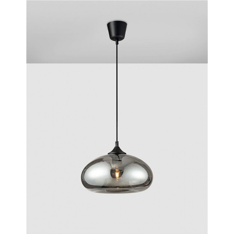 Lampa wisząca Zandor - nowoczesny design, szkło i chrom | Decolab24