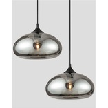 Lampa wisząca Zandor - nowoczesny design, szkło i chrom | Decolab24