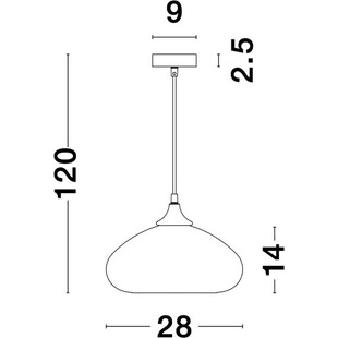 Lampa wisząca Zandor - nowoczesny design, szkło i chrom | Decolab24