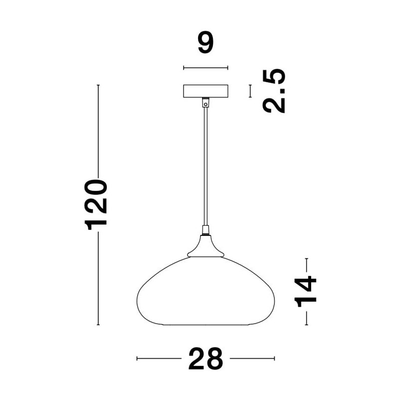 Lampa wisząca Zandor - nowoczesny design, szkło i chrom | Decolab24