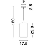 Lampa wisząca szklana Zandor | Nowoczesny design, E27