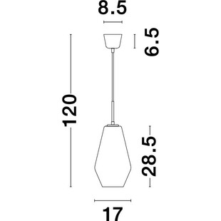 Lampa wisząca szklana Renne | Nowoczesny design - Decolab24