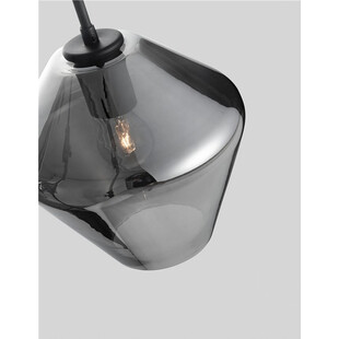 Lampa wisząca szklana Renne | Chrom, E27 | Decolab24