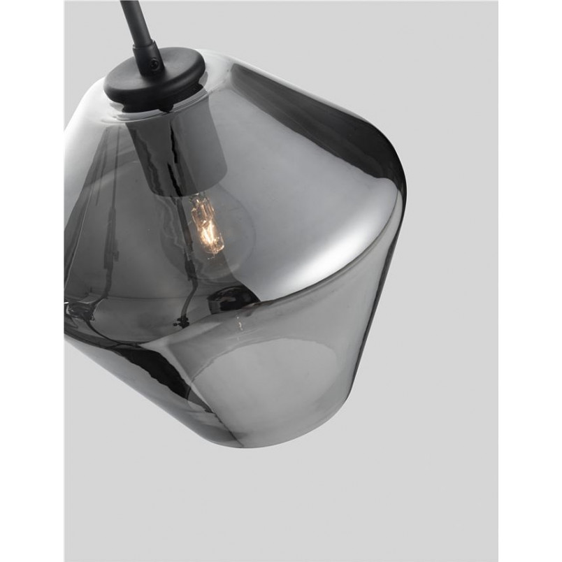 Lampa wisząca szklana Renne | Chrom, E27 | Decolab24