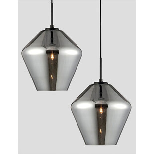 Lampa wisząca szklana Renne | Chrom, E27 | Decolab24