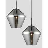 Lampa wisząca szklana Renne | Chrom, E27 | Decolab24