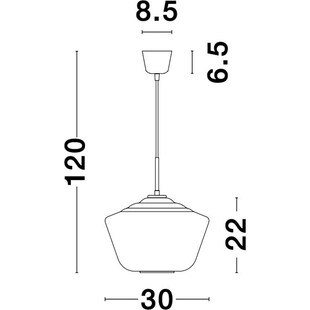 Lampa wisząca Renne | Szkło, Chrom | Decolab24
