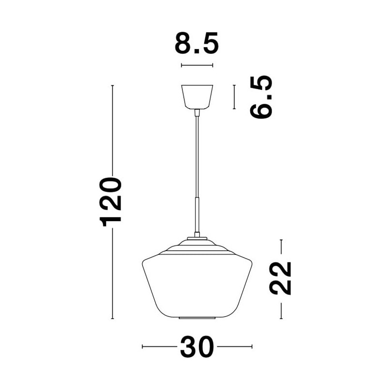 Lampa wisząca Renne | Szkło, Chrom | Decolab24