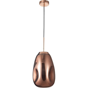 Lampa wisząca miedziana Crumpled | Szkło, E27 | Decolab24