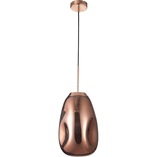 Lampa wisząca miedziana Crumpled | Szkło, E27 | Decolab24