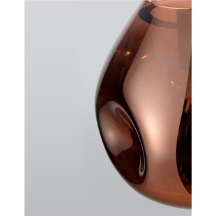 Lampa wisząca miedziana Crumpled - Decolab24 | Szkło E27