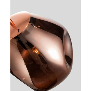 Lampa wisząca miedziana Crumpled - Decolab24 | Szkło E27