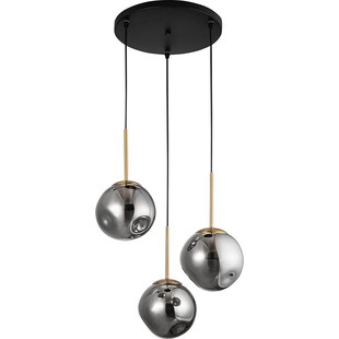 Lampa wisząca Dent - 3 szkło dymione | Decolab24